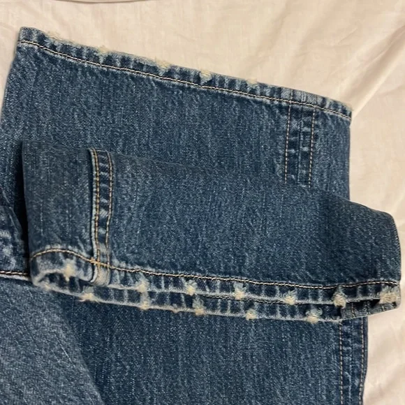 Women’s OLD NAVY, 100% Cotton Wide Leg Jeans, Denim, Size 10 - Picture 4 of 5
